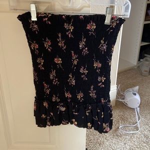 Blue Life scrunchy skirt with ruffle bottom